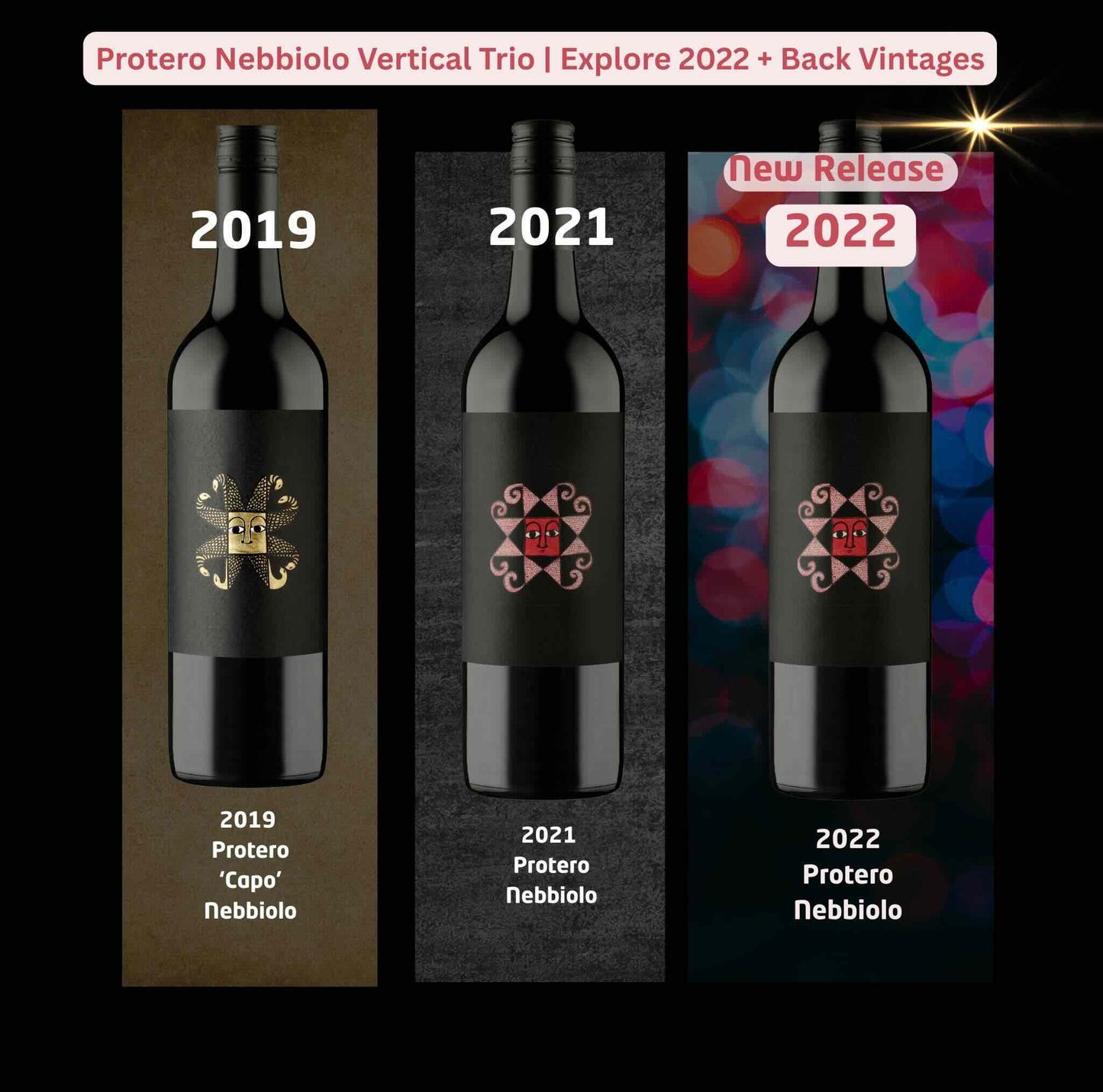 Protero Nebbiolo Vertical Tasting Trio